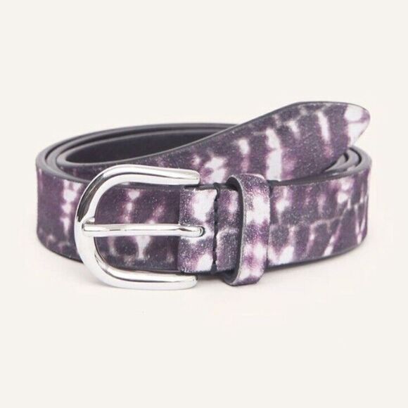 Isabel Marant Zap Suede Belt In Tie Dye Size: 75/6 NWT - Picture 1 of 10